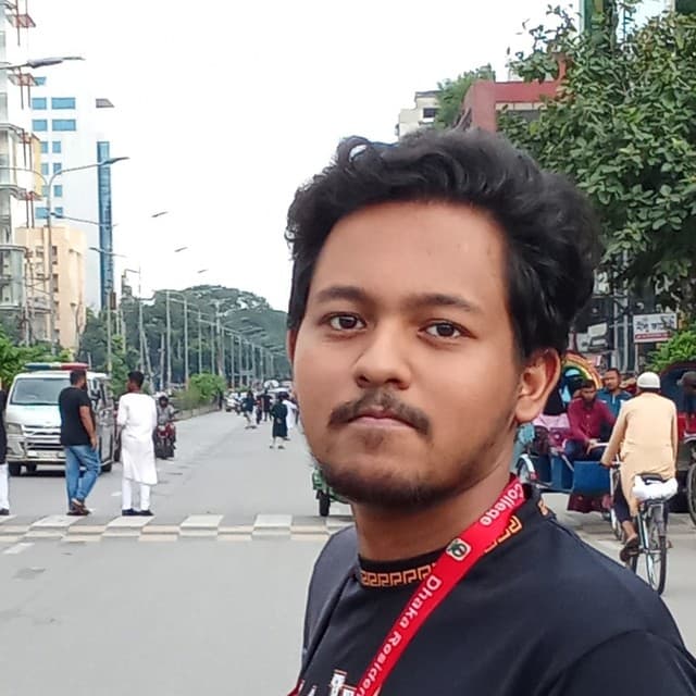 A typical phone photo with a busy street background, before processing